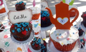 Mad Hatter cupcakes from Qute Hoots