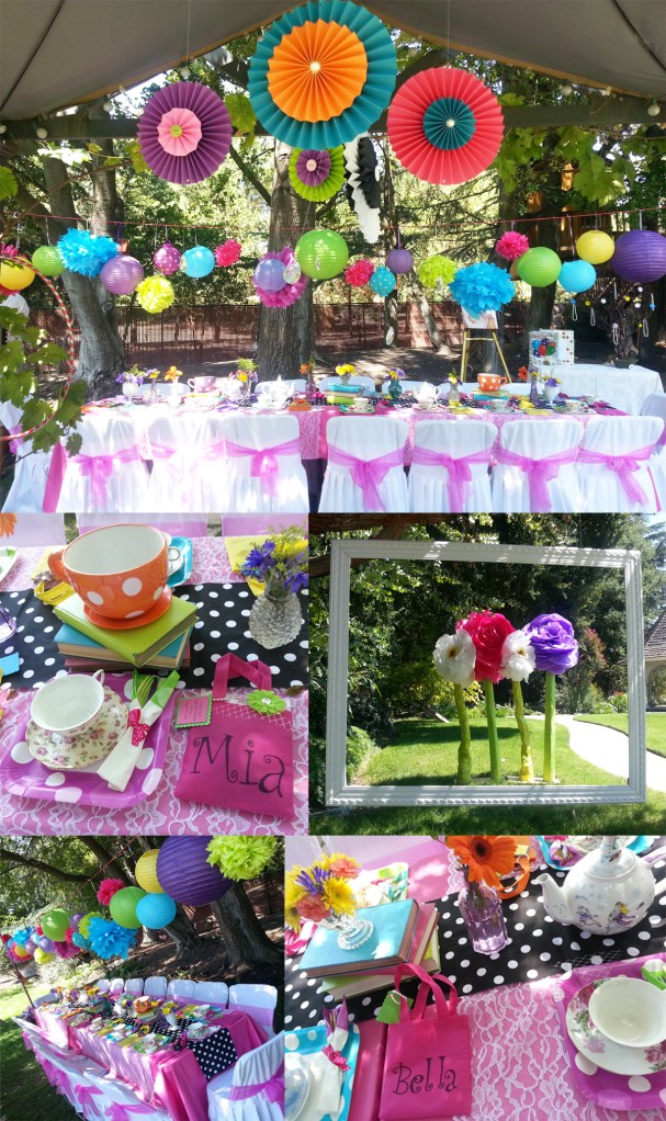 A bright and fun girls' tea party!