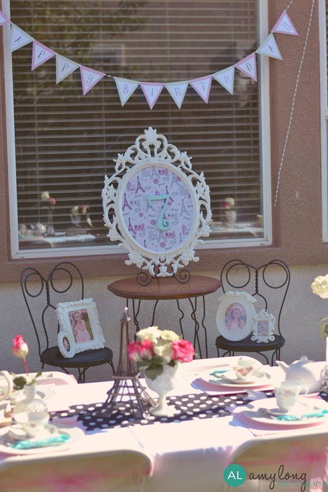 Parisian tea party little vignette