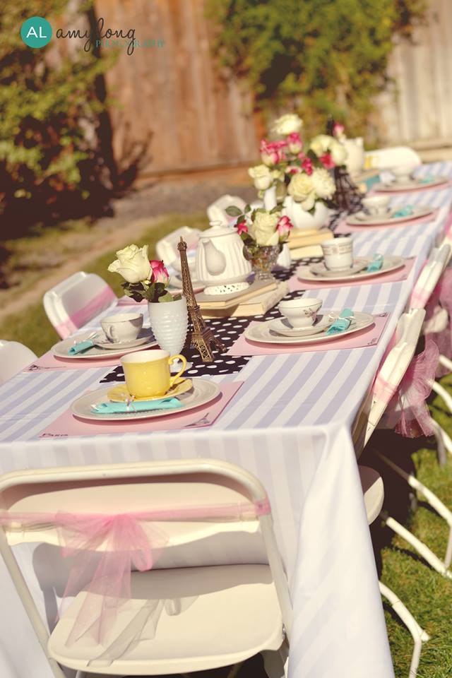 Parisian tea party table