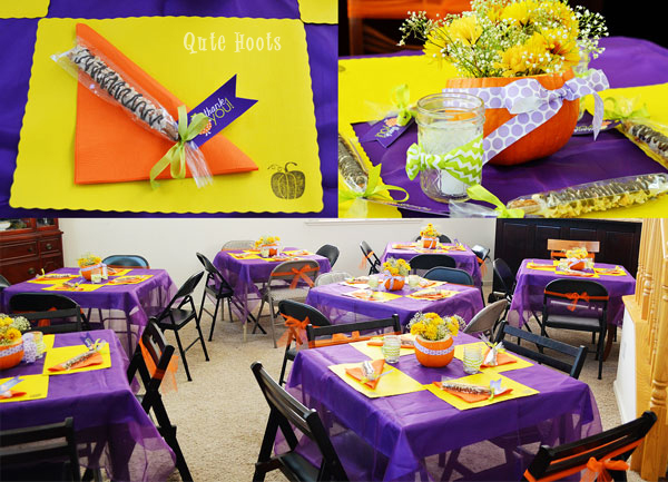 Lil Pumpkin Shower table decor