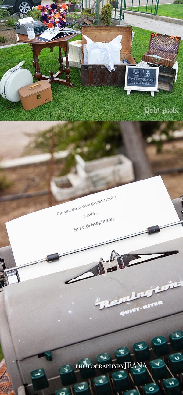 Wedding Guest Book Area