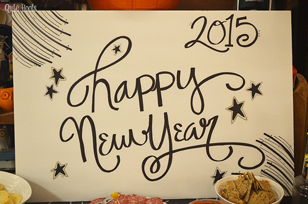 new year's eve party sign