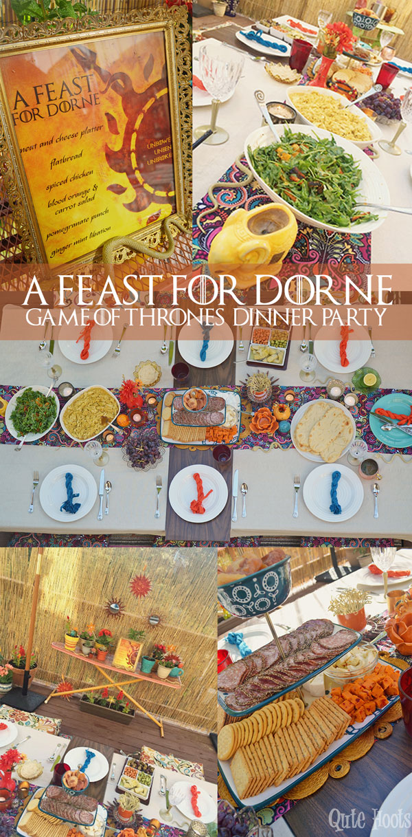 a feast for dorne dinner party - game of thrones