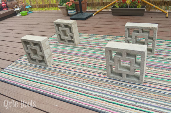 DIY low seating by Qute Hoots