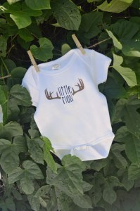 woodland tribal onesie little man