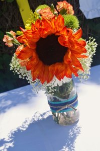 woodland tribal flower arrangement